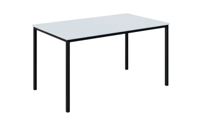 JPT 140 Jídelní stůl 1394 x 800 mm, deska bílá / podnož černá